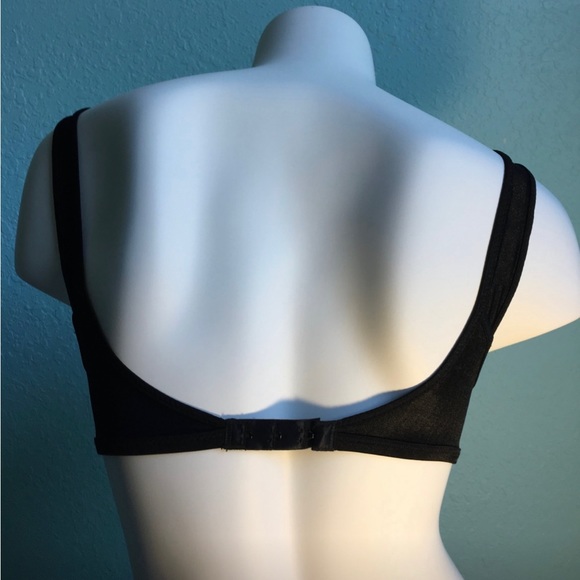 Vintage GELMART Style 2948 Black Wirefree Sheer Nylon Unlined Bralette Bra NWT - Picture 10 of 17